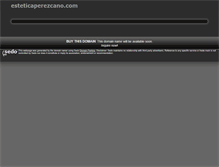 Tablet Screenshot of esteticaperezcano.com